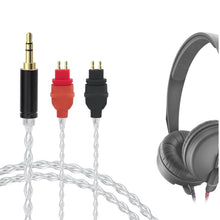 画像をギャラリービューアに読み込む, Geekria アップグレード ケーブル ゼンハイザー Sennheiser HD 25, HD 25-1, HD 25-1 II, HD 25-C, HD 25-13 等ヘッドホン 対応 オーディオ ケーブル 単結晶銀 4芯 (3.5mmプラグ)

