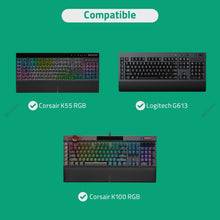 画像をギャラリービューアに読み込む, Geekria キーボード ダストカバー クリアアクリル キーパッドカバー 6 つの専用 G キー コンピューター メカニカル キーボード用 ロジクール Logicool G613、コルセア Corsair K100 RGB、コルセア Corsair K55 RGB PRO と互換性あり
