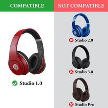画像をギャラリービューアに読み込む, Geekria QuickFit イヤーパッド 互換性 パッド モンスター Monster Beats Studio 1.0 (1st Gen) ヘッドホンに対応 イヤパッド/イヤークッション/イヤーカッププロテインレザー ( ブラック)
