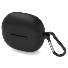 画像をギャラリービューアに読み込む, Geekria シリコンカバー 互換性カバースカルキャンディ Skullcandy Rail 対応 True Wireless Earbuds 充電ケースカバー 外装カバー キーホルダーフック付き、充電ポートアクセス可能（黒）
