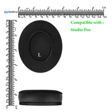 画像をギャラリービューアに読み込む, Geekria イヤーパッド SNAP マグネチック 互換性 パッド ビーツバイドクタードレ Beats Studio Pro ヘッドホンに対応 パッド イヤー / イヤーカップ プロテインレザー + ベロア (ブラック, 2組)
