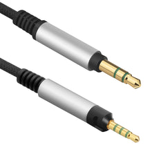 画像をギャラリービューアに読み込む, Geekria アポロアップグレードケーブル Sennheiser HD598, HD598SE, HD598CS, HD558, HD518 等対応 高耐久 ナイロンコード (3.5mm Male to 2.5mm Male ブラック 5ft)
