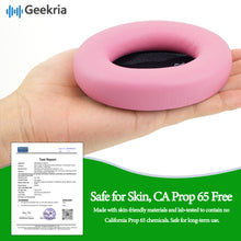 画像をギャラリービューアに読み込む, Geekria イヤーパッド SNAP マグネチック 互換性 パッド ビーツバイドクタードレ Beats Studio 3 Wireless, Studio2 Wireless, Studio2 Wired ヘッドホンに対応 パッド イヤー / イヤーカップ プロテインレザー (ピンク, 1組)
