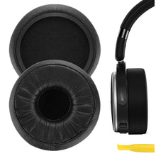 画像をギャラリービューアに読み込む, Geekria イヤーパッド QuickFit 互換性 パッドアーカーゲー AKG N60NC Wireless ヘッドホンに対応 パッド イヤー / イヤーカップ (プロテインレザー / ブラック )
