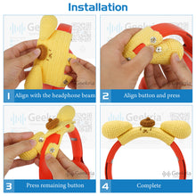 画像をギャラリービューアに読み込む, Geekria カバー 互換性 ニット生地 ヘッドバンドカバー ボーズ Bose QC45, QC35 II, ソニー Sony WH-1000XM4, ビーツバイドクタードレ Beats Solo4, Studio3, ジェイビーエル JBL Tune 720BTヘッドホンに 対応 簡単に装着 工具不要 (黄色)
