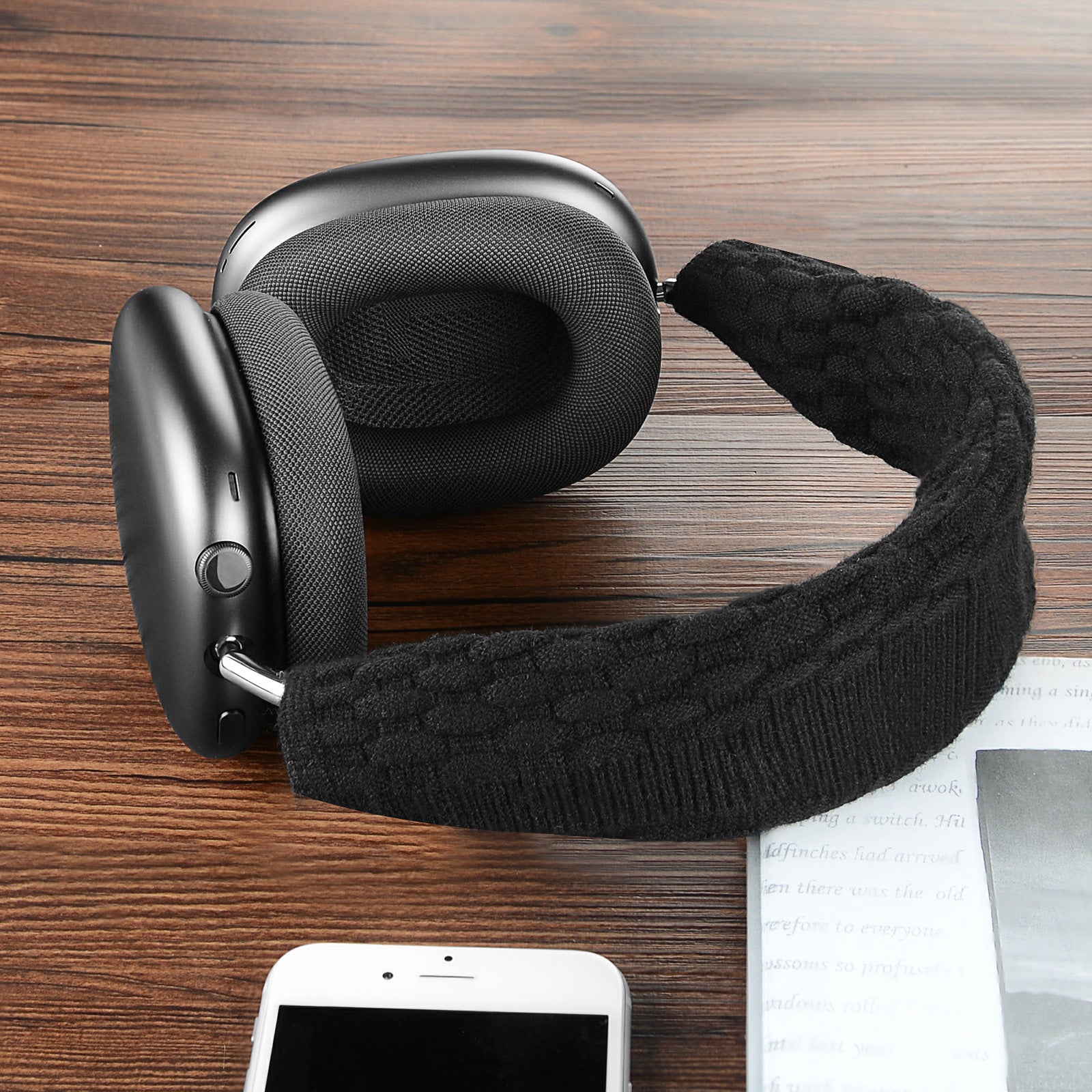 Geekria カバー 互換性 ニット生地 ヘッドバンドカバー アップル Apple