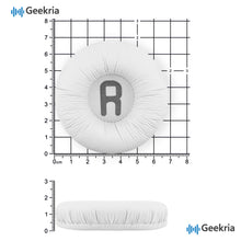 画像をギャラリービューアに読み込む, Geekria イヤーパッド QuickFit 互換性 パッド ジェイビーエル JBL JR 300/ 300BT, T450BT, T500BT, Tune 500/ 500BT/ 510BT/ 520 ヘッドホンに対応 パッド イヤー / イヤーカップ (レザーレット / 白い)
