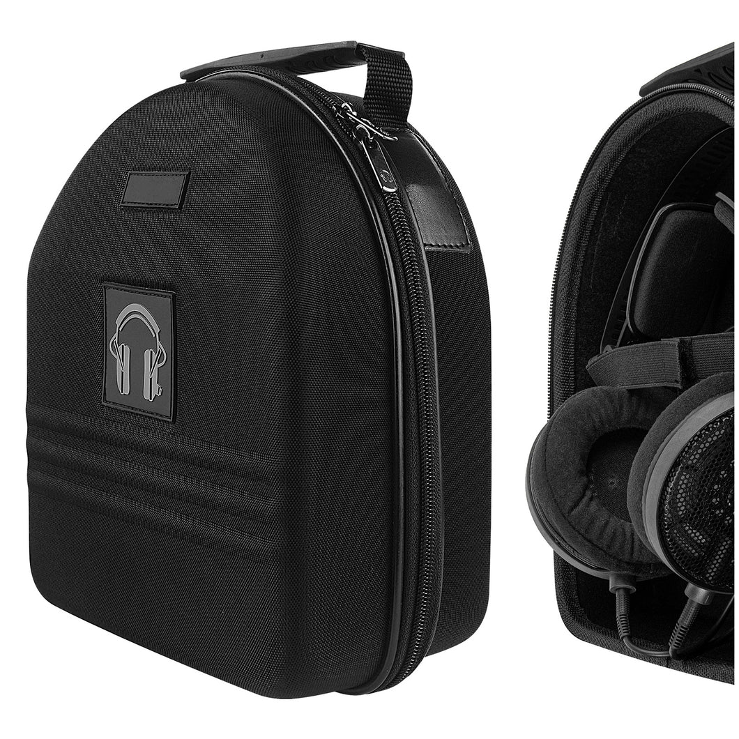 Geekria ケース Shield ヘッドホンケース 互換性 ハードケース 旅行用 ハードシェルケース オーディオテクニカ Audio-Technica ATH-R30x, ATH-R50x, ATHWS55i, ATHT400, ATHR70x, ATHA900x, ATHA700x, ATHA500x に対応 収納ポーチ付き (ブラック)