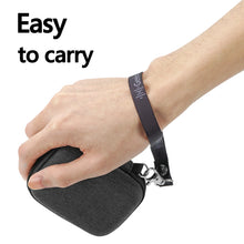 画像をギャラリービューアに読み込む, Geekria Shield キャリーケース Fender Mustang Micro ヘッドホンアンプケース対応 交換用ハードシェル トラベルキャリーバッグ ケーブル収納付き (グレー)
