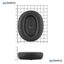 画像をギャラリービューアに読み込む, Geekria イヤーパッド QuickFit 互換性 パッド エディファイアー Edifier W860NB ヘッドホンに対応 パッド イヤー / イヤーカップ (プロテインレザー /黒)
