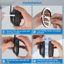 画像をギャラリービューアに読み込む, Geekria イヤーパッド SNAP マグネチック 互換性 パッド ビーツバイドクタードレ Beats Studio Pro ヘッドホンに対応 パッド イヤー / イヤーカップ プロテインレザー (ブラウン, 1組)
