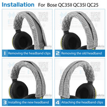 画像をギャラリービューアに読み込む, Geekria カバー 互換性 ニット生地 ヘッドバンドカバー ビーツバイドクタードレ Beats, ボーズ Bose, アーカーゲー AKG, ゼンハイザー Sennheiser ヘッドホンに 対応 簡単に装着 工具不要
