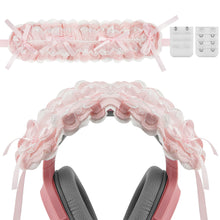 画像をギャラリービューアに読み込む, Geekria 可愛いリボンヘッドバンドカバー ゲーミングヘッドセット・オーバーイヤーヘッドホン用 ソニー、ゼンハイザー、HyperX 他に互換性あり 装飾用柔らかパッド付きスリーブ ピンク
