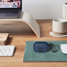 画像をギャラリービューアに読み込む, Geekria シリコンカバー 互換性 カバー ジェイビーエル JBL Vibe Beam 対応 True Wireless Earbuds 充電ケースカバー 外装カバー キーホルダーフック付き、充電ポートアクセス可能 (青)
