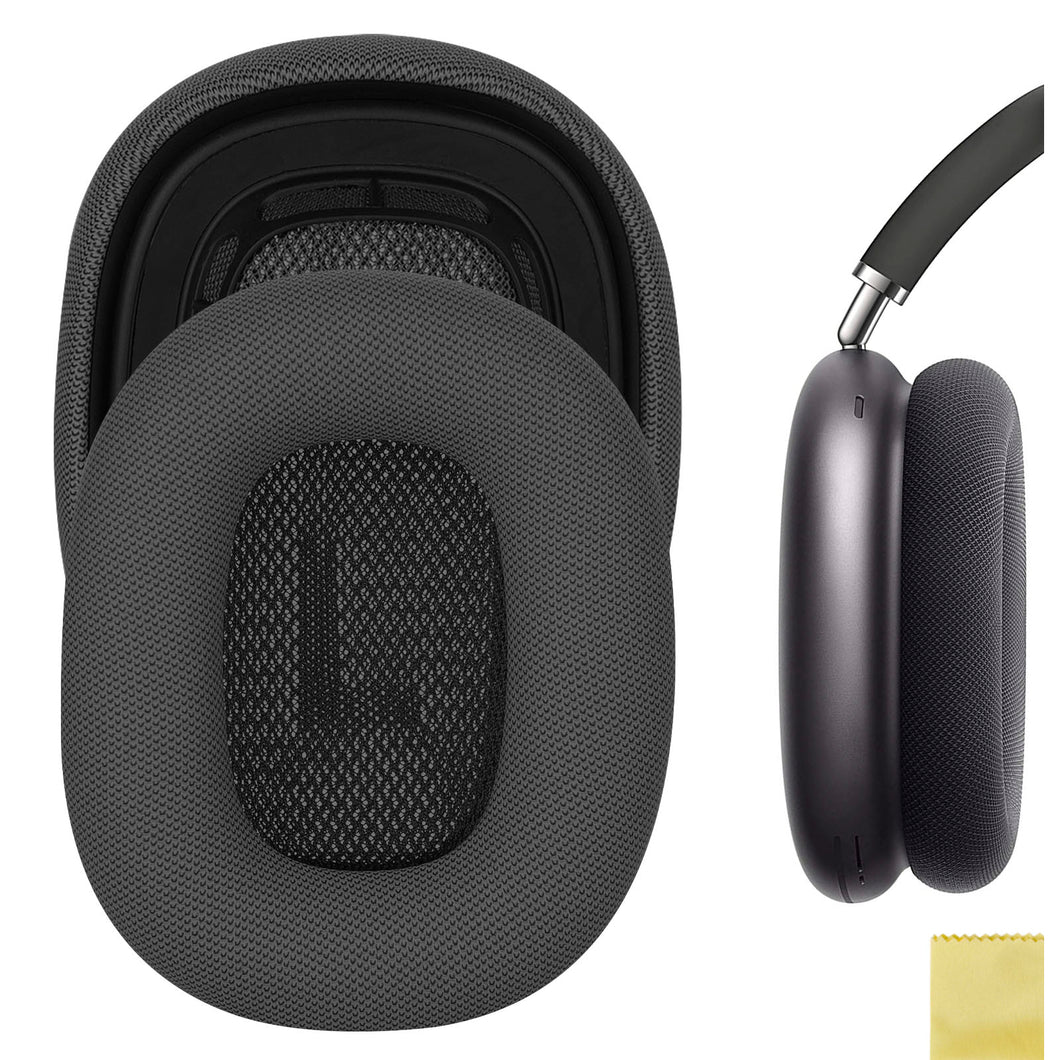 Geekria QuickFit イヤーパッド 互換性 パッド アップル Apple Airpods MAX ヘッドホンに対応 イヤパッド/イヤークッション/イヤーカップ ( プロテインレザー / ブラック )