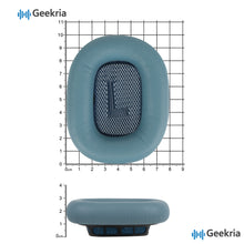 画像をギャラリービューアに読み込む, Geekria イヤーパッド Elite互換性 パッド アップル Apple AirPods MAX (A2096)/ MAX2 (A3184) ヘッドホンに対応 パッド イヤー / イヤーカップ ラムスキン (青)
