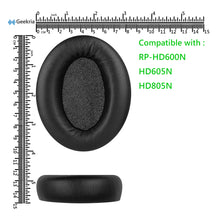 画像をギャラリービューアに読み込む, Geekria イヤーパッド QuickFit 互換性 パッド パナソニック Panasonic RP-HD600N, HD605N, HD805N ヘッドホンに対応 パッド イヤー / イヤーカップ (プロテインレザー / 黒)
