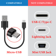 画像をギャラリービューアに読み込む, Geekria 充電ケーブル 互換性 USB 充電コード USB to Micro-USB ジェイビーエル JBL TUNE 700BT, 450BT, LIVE 500BT, E25BT に対応 (黒 / 1ft 2個)
