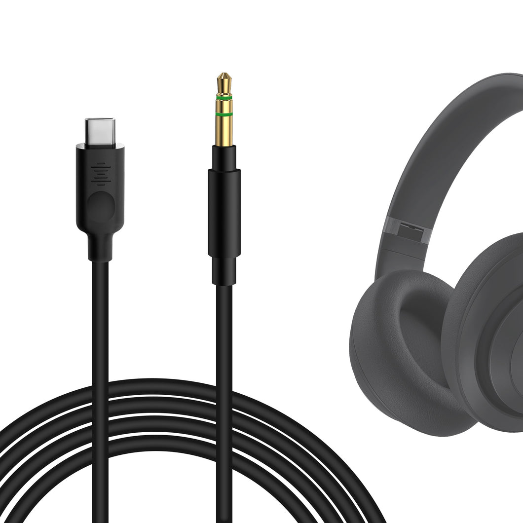 Geekria ケーブル USB-C Digital to Audio 互換性 オーディオコード ビーツバイドクタードレ Beats Studio Pro, Solo 4, Solo 3, Solo 2, Solo, Studio 3, Studio 2, Studio, Pro, Mixr ヘッドホンケーブル、 Type-C に適合する 1.7m