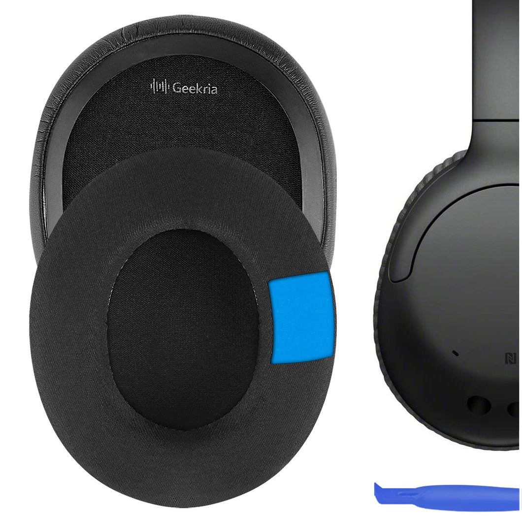 Geekria イヤーパッド Sport 互換性 パッド ソニー Sony WH-CH700N, WH-CH710N, WH-CH720N ヘッドホンに対応 パッド イヤー / イヤーカップ (冷却ジェル / ブラック)