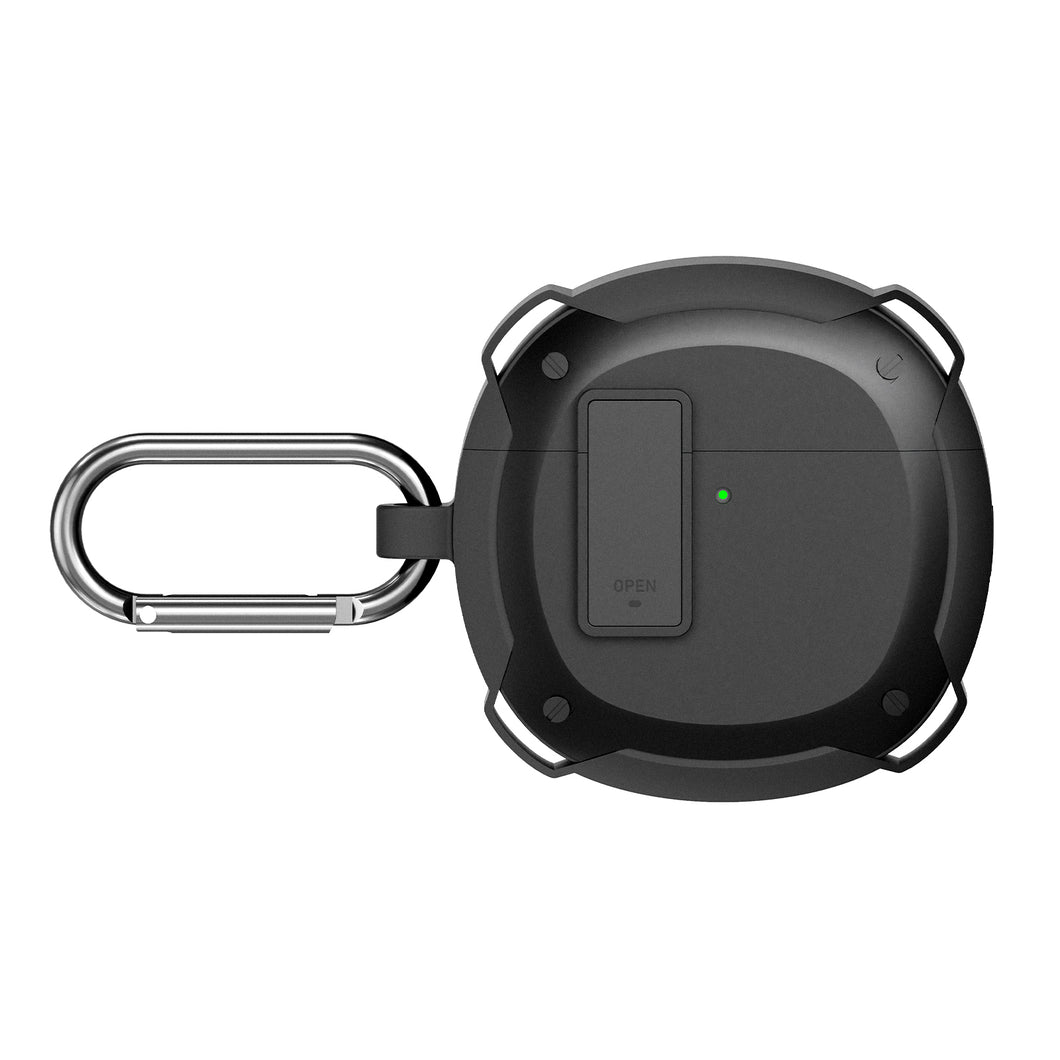 Geekria TPU カバー 互換性 カバー HUAWEI Freebuds 4E, Freebuds 4 対応 True Wireless Earbuds 充電ケース充電ケースカバー 外装カバー キーホルダーフック付き、充電ポートアクセス可能 (Black)