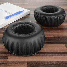 画像をギャラリービューアに読み込む, Geekria イヤーパッド QuickFit 互換性 パッド ソニー SONY MDR-XB500 ヘッドホンに対応 パッド イヤー / イヤーカップ (プロテインレザー / ブラック)
