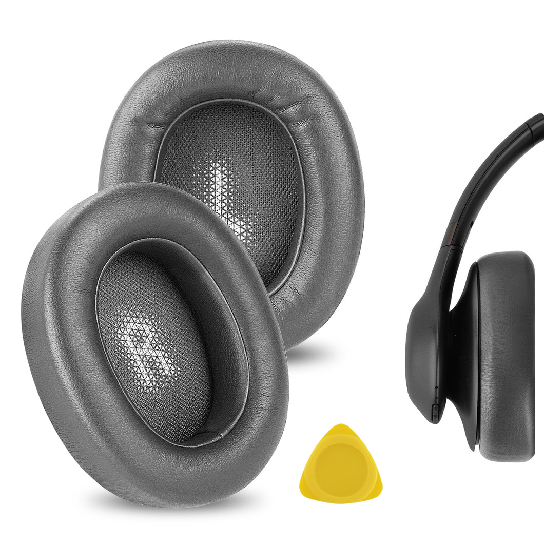 Geekria イヤーパッド QuickFit 互換性 パッド ジェイビーエル JBL Everest 750/ 750NC Over-Ear Wireless ヘッドホンに対応 パッド イヤー / イヤーカップ (プロテインレザー /黒）