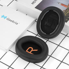 画像をギャラリービューアに読み込む, Geekria イヤーパッド 互換性 パッド QCY H3/ H3 Lite, TOZO HT2 ヘッドホンに対応 パッド イヤー / イヤーカップ プロテインレザー (黒)
