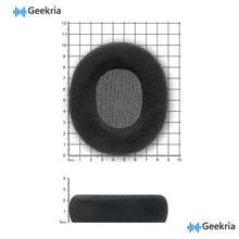 画像をギャラリービューアに読み込む, Geekria 快適ベロア素材 交換用イヤーパッド ASUS ROG Pelta ヘッドフォン対応 互換品 イヤークッション、ヘッドセットイヤーパッド、イヤーカップカバー 修理パーツ (ブラック)
