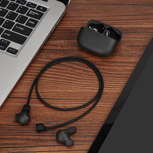 画像をギャラリービューアに読み込む, Geekria ワイヤレス イヤホン磁気紛失防止ストラップ アクセサリー、ソフト シリコーン スポーツ イヤホン紛失防止ストラップ、ストラップ、ジェイビーエル JBL Vibe Beam, Tune Flex, Tune 230NC TWS (黒/2 Pack)
