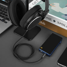 画像をギャラリービューアに読み込む, Geekria オーディオケーブル、Compatible with ゼンハイザー Sennheiser HD620S、HD599SE、HD599、HD598、HD598SE、HD560S、HD598SR、HD400PRO、HD505 ヘッドホンケーブル対応、3.5mm から 2.5mm 編組ナイロン交換コード (ブラック 4 フィート / 1.2 m)
