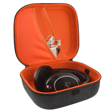 画像をギャラリービューアに読み込む, Geekria Shield ケース 交換用 ゼンハイザー Sennheiser HD660s 2, HD 598, HD 595, HD 558, HD 555, HD 518ヘッドホンに対応 交換 保護 用の ハードケース ハードシェルトラベルキャリングバッグ アクセサリー用のスペースがあり（暗灰色）
