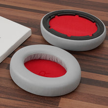 画像をギャラリービューアに読み込む, Geekria イヤーパッド QuickFit 互換性 パッドワンモア 1MORE SonoFlow ヘッドホンに対応 パッド イヤー / イヤーカップ プロテインレザー (灰)
