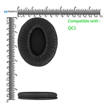 画像をギャラリービューアに読み込む, Geekria イヤーパッド QuickFit 互換性 パッド ボーズ Bose QuietComfort QC1 ヘッドホンに対応 パッド イヤー / イヤーカップ ( プロテインレザー / ブラック )
