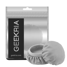 画像をギャラリービューアに読み込む, Geekria カバー 2 ペア 互換性 イヤーパッドカバー 劣化防止、防塵 ヘッドホン交換用 ストレッチニット 4-8CM ヘッドホン用 洗濯可 ( Small / グレー)
