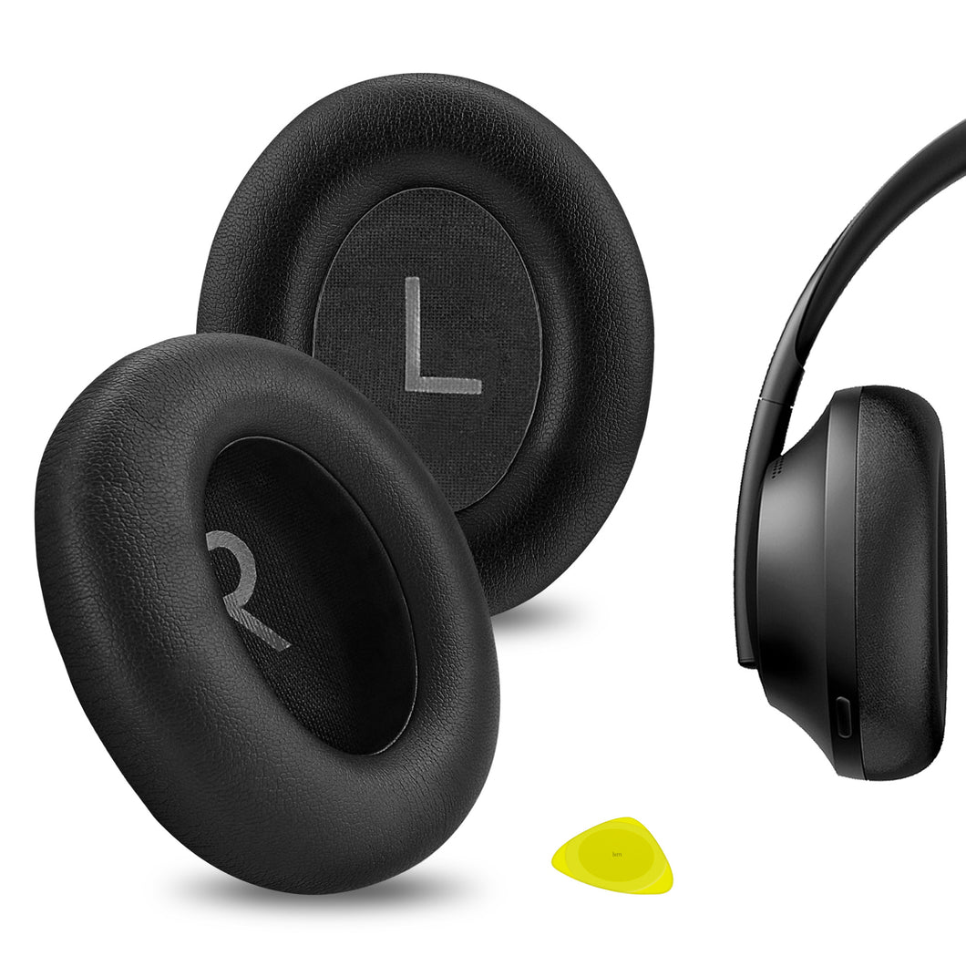 Geekria イヤーパッド QuickFit 互換性 パッド ボーズ Bose 700 Noise Cancelling, NC700 ヘッドホンに対応 パッド イヤー / イヤーカップ プロテインレザー (ブラック)