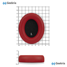 画像をギャラリービューアに読み込む, Geekria イヤーパッド SNAP マグネチック 互換性 パッド ビーツバイドクタードレ Beats Studio Pro ヘッドホンに対応 パッド イヤー / イヤーカップ プロテインレザー (赤, 1組)
