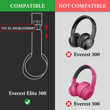 画像をギャラリービューアに読み込む, Geekria イヤーパッド QuickFit 互換性 パッド ジェイビーエル JBL Everest Elite 300, V300NXT ヘッドホンに対応 パッド イヤー / イヤーカップ (プロテインレザー / ブラック)
