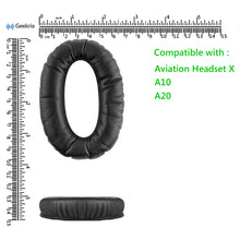 画像をギャラリービューアに読み込む, Geekria QuickFit イヤーパッド 互換性 パッド ボーズ Bose Aviation Headset X, A10, A20 ヘッドホンに対応 イヤパッド/イヤークッション/イヤーカップ ( プロテインレザー / ブラック )

