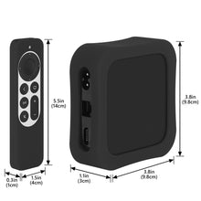 画像をギャラリービューアに読み込む, Geekria 保護ケース アップル Apple TV 4K (第3世代) 対応ー軽量・滑り止め・耐衝撃 シリコンカバー (ブラック)
