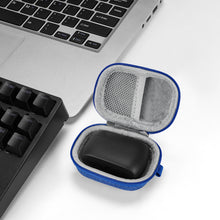 画像をギャラリービューアに読み込む, Geekria シールドケース カラビナ付きジャブラ Jabra Elite 10 Gen 2、Elite 75t、Elite 65t、Elite10 トゥルーワイヤレスイヤホンに対応 交換用保護ハードシェルトラベルキャリングバッグ ケーブル収納付き (ブルー)
