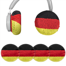画像をギャラリービューアに読み込む, Geekria カバー 2 ペア 互換性 イヤーパッドカバー (SGS認証済) 劣化防止、防塵 ヘッドホン交換用 ストレッチニット 8-11CM ヘッドホン用 洗濯可 (中くらい / ドイツの旗)
