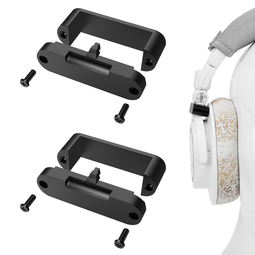 Geekria 1ペア 金属 ヘッドバンド ヒンジ 修理キット オーディオテクニカ Audio-Technica ATH-M50x, M50xBT, M50xGM, M50xBB, M50xPB, M50xWH ヘッドホンと互換性あり 交換用 ヘッドセット 修理パーツ (ブラック)