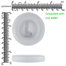 画像をギャラリービューアに読み込む, Geekria QuickFit イヤーパッド 互換性 パッド ジェイビーエル JBL LIVE 400BT ヘッドホンに対応 イヤパッド/イヤークッション/イヤーカップ ( プロテインレザー / グレー )
