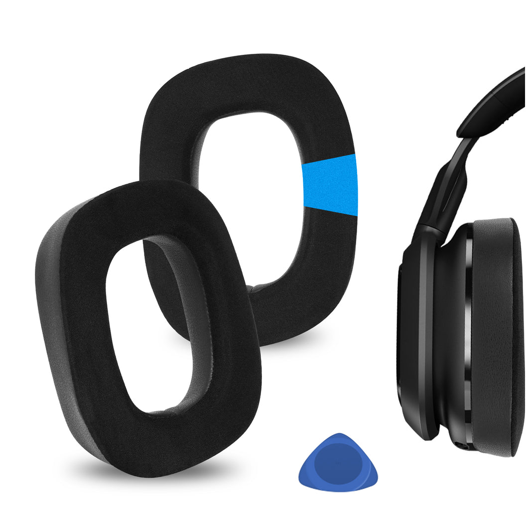 Geekria イヤーパッド Sport 互換性 パッド ロジクール Logicool G Astro A30 ヘッドホンに対応 パッド イヤー / イヤーカップ 冷却ジェル (黒)