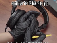 Geekria イヤーパッド QuickFit 互換性 パッド ゼンハイザー Sennheiser HD280 HD280-Pro HD281 HMD280 HMD281 ヘッドホンに対応 パッド イヤー / イヤーカップ (プロテインレザー / ブラック)