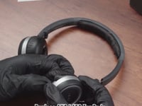 Geekria イヤーパッド QuickFit 互換性 パッド アーカーゲー / AKG K450, K480, Q460, K430, K420 ヘッドホンに対応 パッド イヤー / イヤーカップ ( プロテインレザー / ブラック )