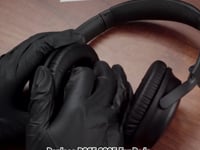 Geekria イヤーパッド QuickFit 互換性 パッド ボーズ Bose QuietComfort 25, QC25, SoundLink Around Ear ヘッドホンに対応 パッド イヤー / イヤーカップ ( プロテインレザー / ブラック )