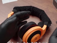 Geekria イヤーパッド QuickFit 互換性 パッド レイザー Razer Kraken Mobile ヘッドホンに対応 パッド イヤー / イヤーカップ ( プロテインレザー / ブラック )