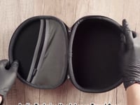 Geekria ケース Shield ヘッドホンケース 互換性 ハードケース 旅行用 ハードシェルケース オーディオテクニカ Audio-Technica ATHM70X, ATH-M50xBT ATH-M50XBT2 ATH-M50X M50XWH M50XBB ATH-M50 ATH-M40X ATH-M30X に対応 収納ポーチ付き(濃い灰色)